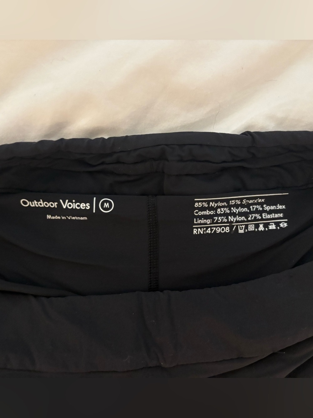 Outdoor Voices Black Performance Skirt